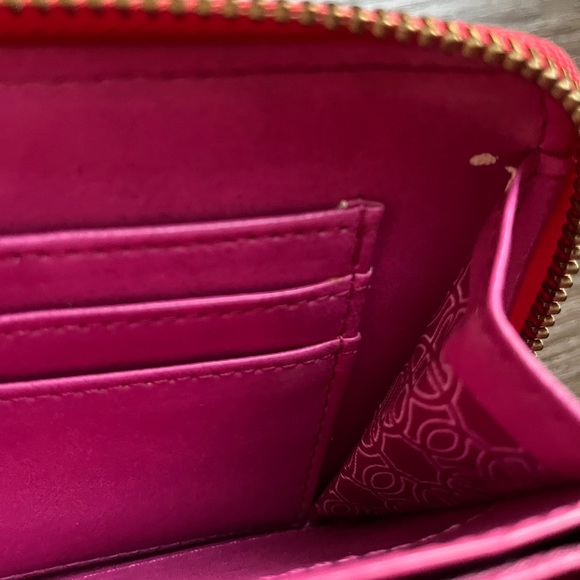 Stella & Dot Coral Red Wristlet Clutch Wallet - Picture 9 of 12